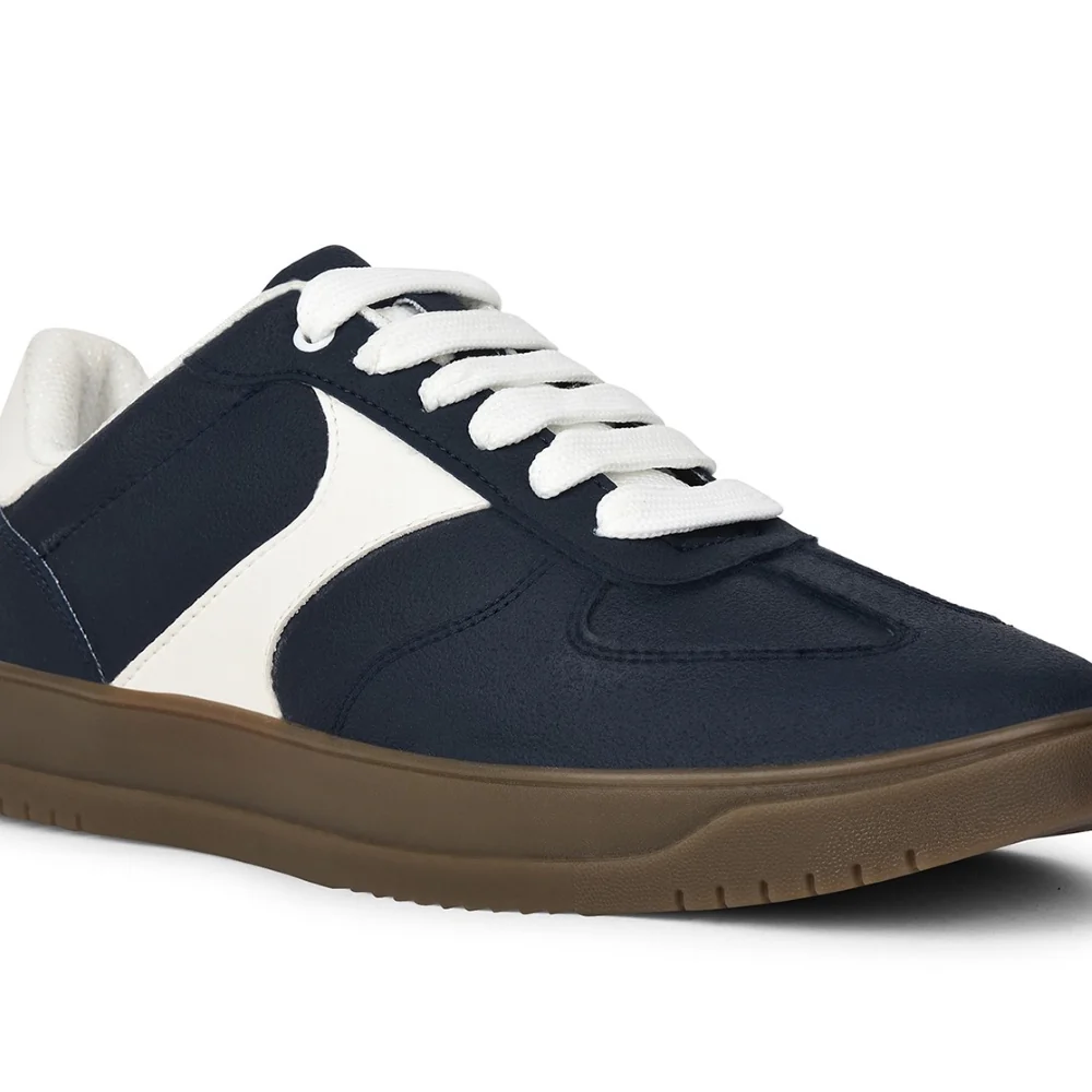 Leap7x Casual Navy Blue Lacing Sneakers For Men SPORTSTAR7 By Liberty - Image 5
