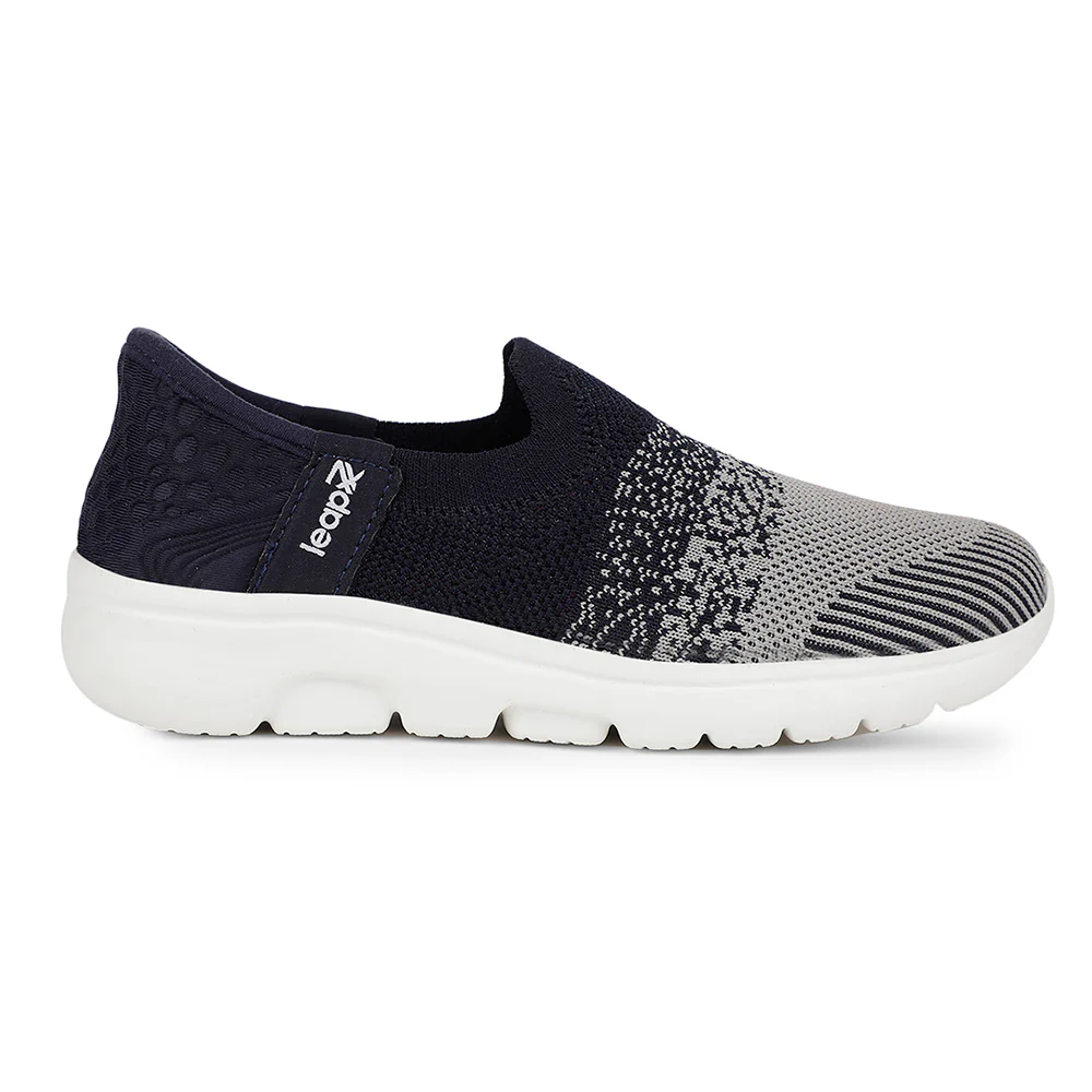 Leap7x Casual Navy Blue Non Lacing Shoes For Kids EAZYGO-10N By Liberty - Image 2