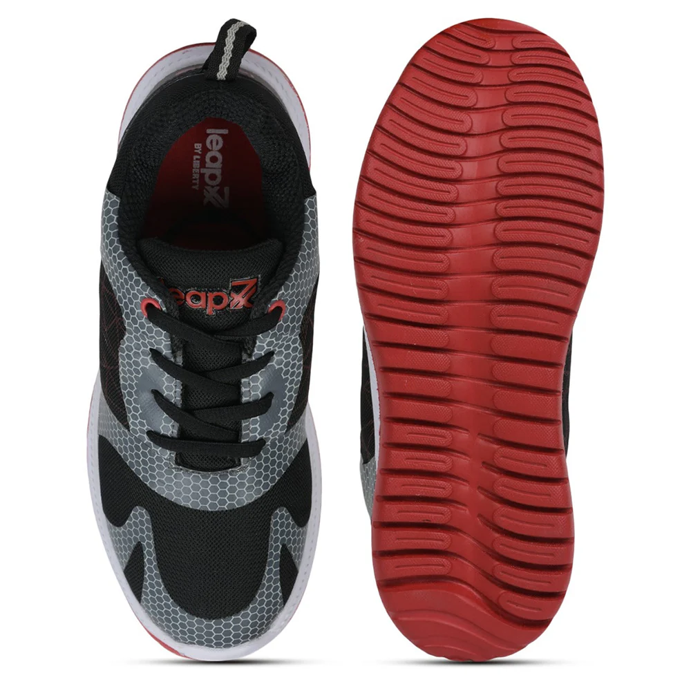 Leap7x Casual Shoes For Kids (Black) JAMIE-106 By Liberty - Image 4