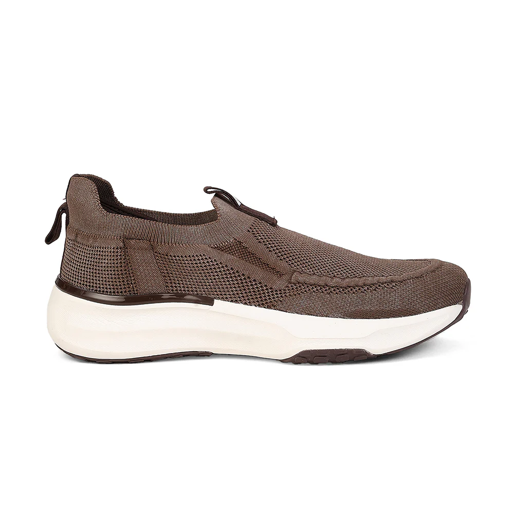 Leap7X by Liberty Men's CHICAGO-1 Brown Slip-On Walking Shoes - EAZYGO Technology with Ortholite Insole - Image 2