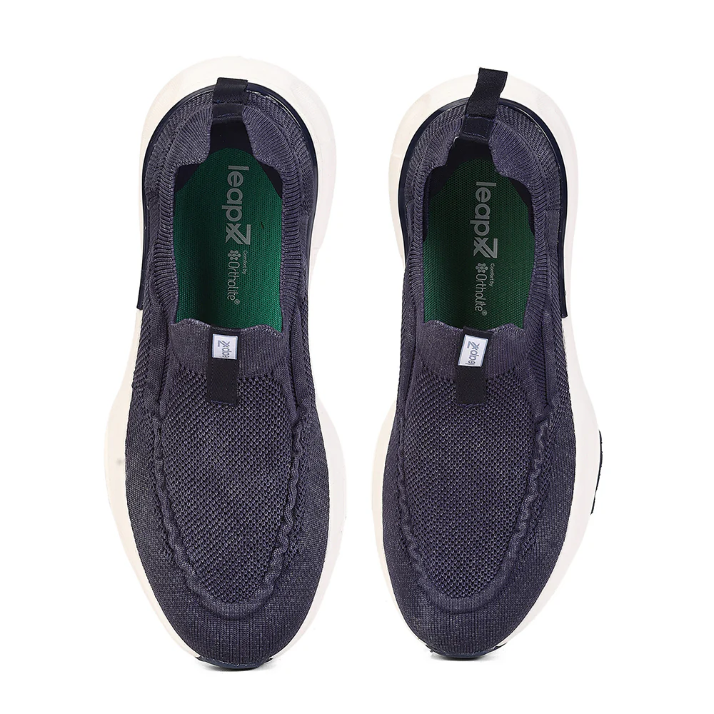 Leap7X by Liberty Men's CHICAGO-1 Navy Blue Slip-On Walking Shoes - EAZYGO Technology with Ortholite Insole - Image 6