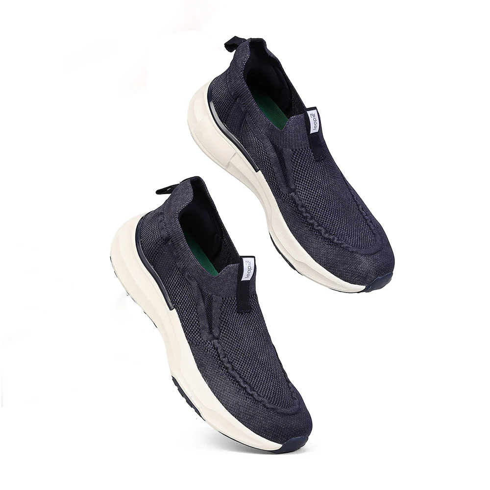 Leap7X by Liberty Men's CHICAGO-1 Navy Blue Slip-On Walking Shoes - EAZYGO Technology with Ortholite Insole - Image 7