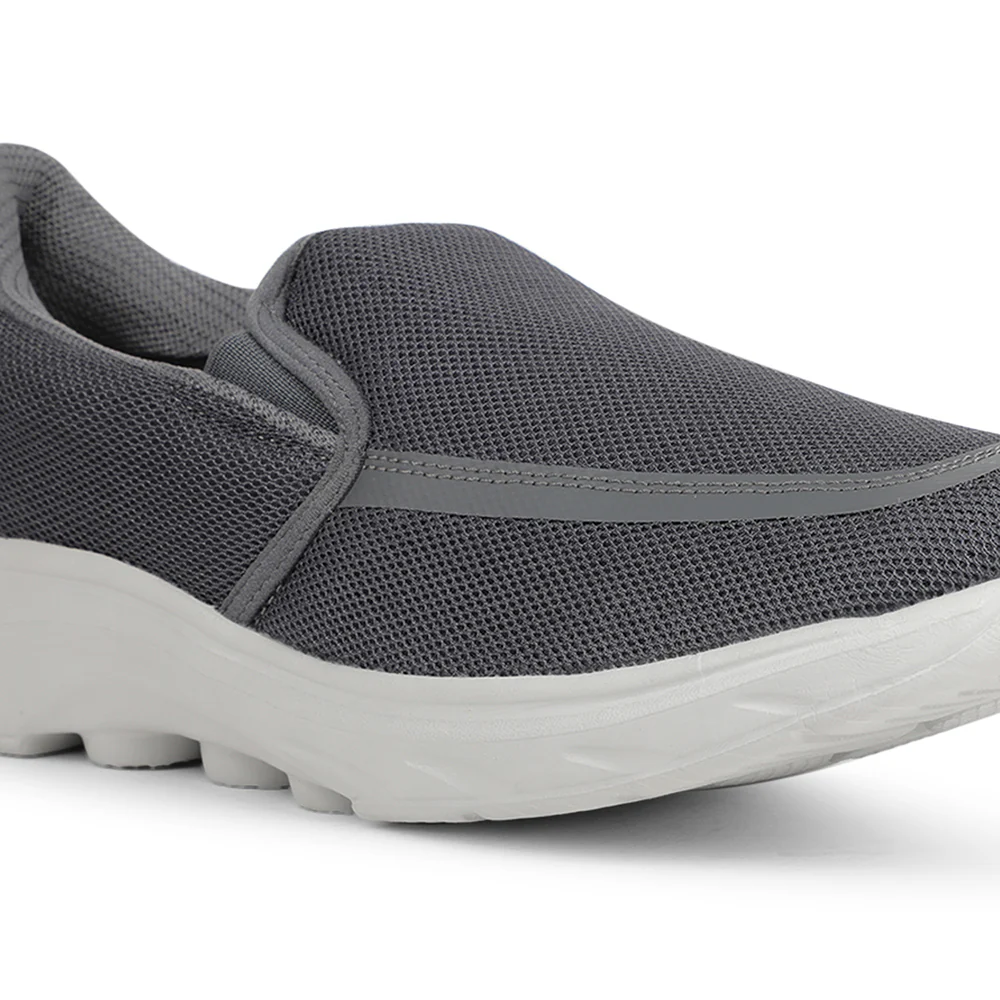 Leap7x Dark Grey Casual Non Lacing Shoes For Men DENIS-1 By Liberty - Image 4