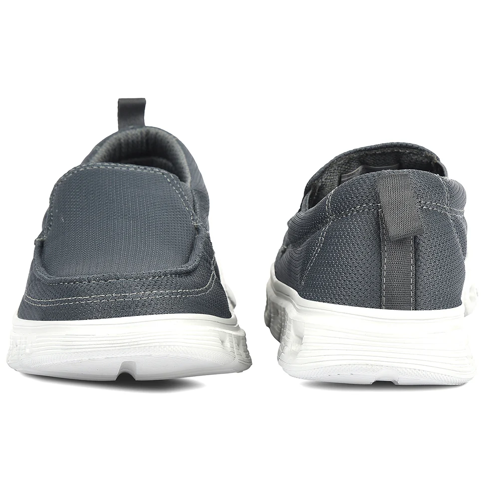Leap7x Dark Grey Non Lacing Casual Shoes For Men FLOW-5 By Liberty - Image 6