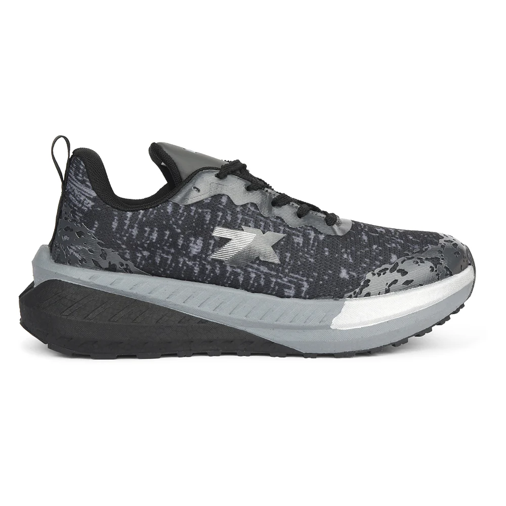 Leap7x Dark Grey Sports Lacing Running Shoes For Men XLM-07 By Liberty - Image 2