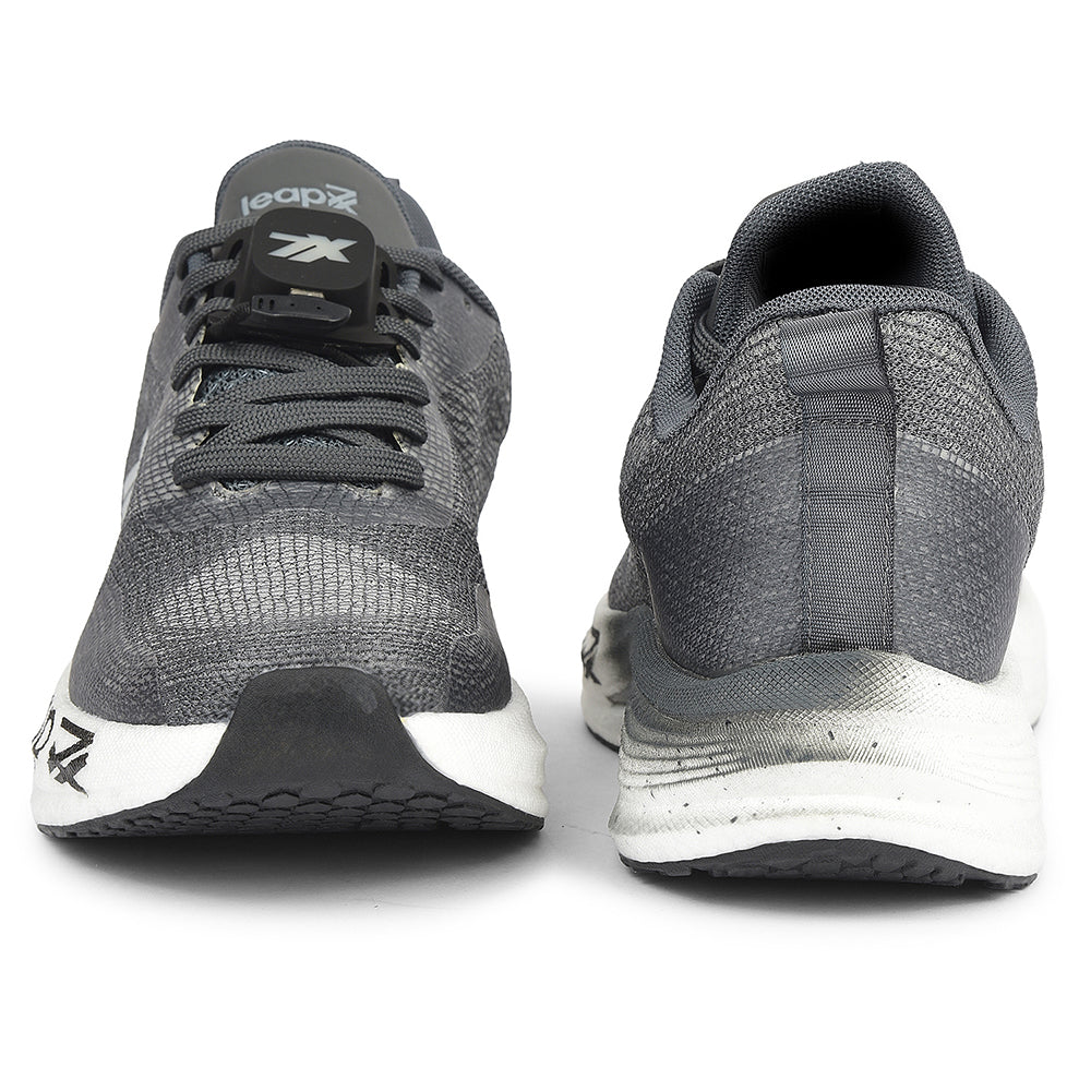 Leap7x Dark Grey Sports Lacing Running Shoes For Men XLM-08MS By Liberty - Image 6