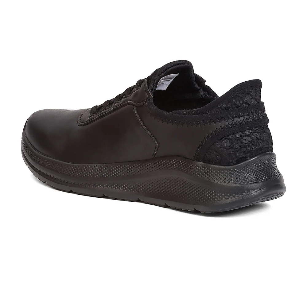 Leap7X EAZYSCHL-1 Kids' Black School Shoes - SCHOOL EASYGO with Memory Foam Comfort - Image 3