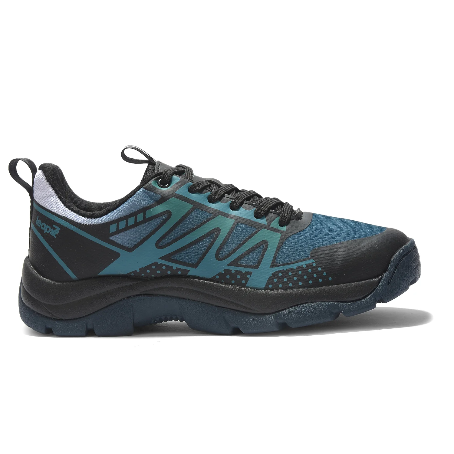 Leap7X ENDUVERS1E Black Sports Lacing Running Shoes for Men by Liberty - Image 4