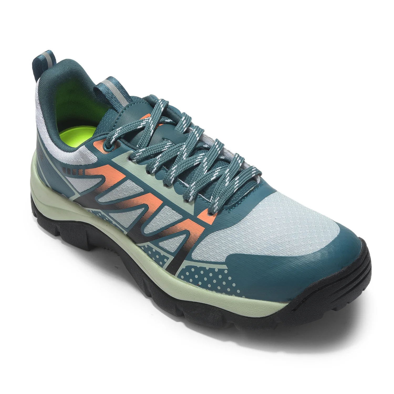 Leap7X ENDUVERS1E Green Sports Lacing Running Shoes for Men by Liberty