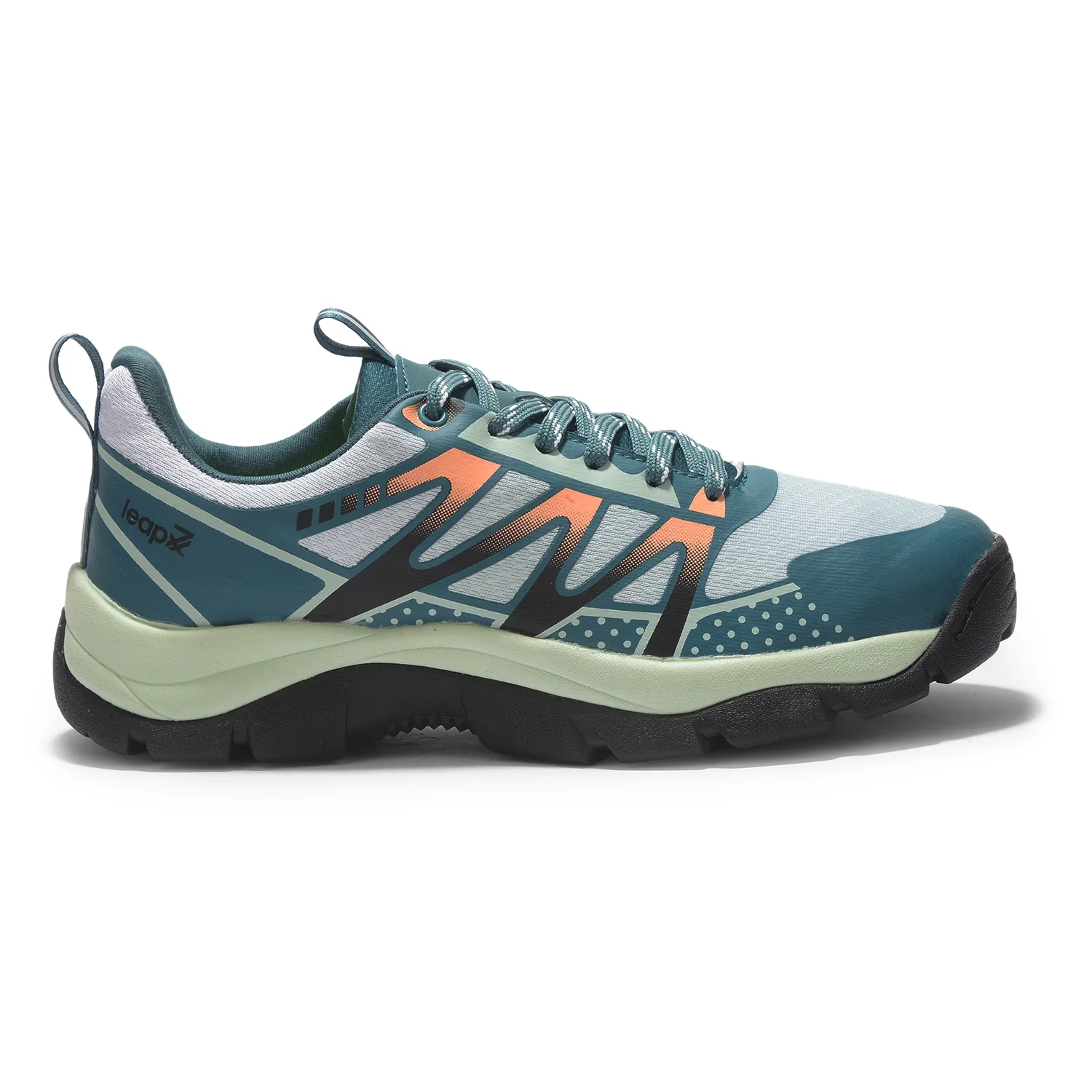 Leap7X ENDUVERS1E Green Sports Lacing Running Shoes for Men by Liberty - Image 4