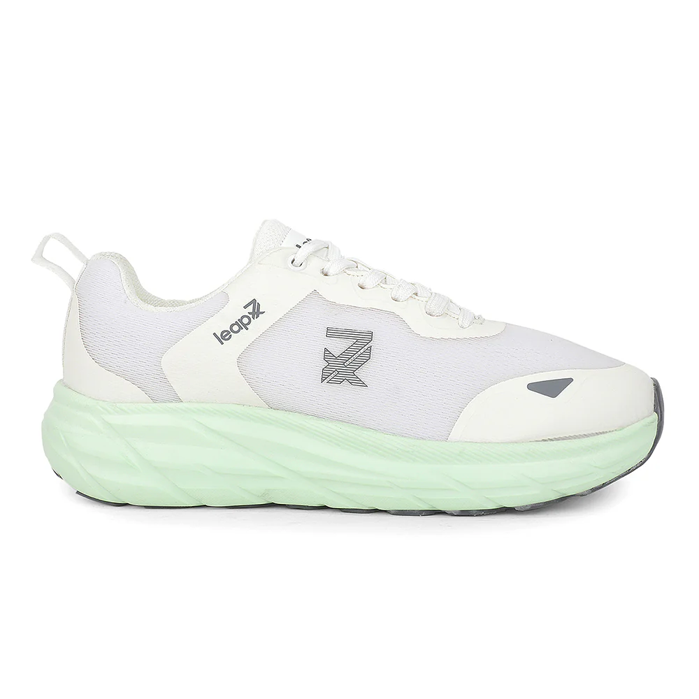Leap7X FORCESTEPE White Sports Lacing Running Shoes for Men by Liberty - Image 4