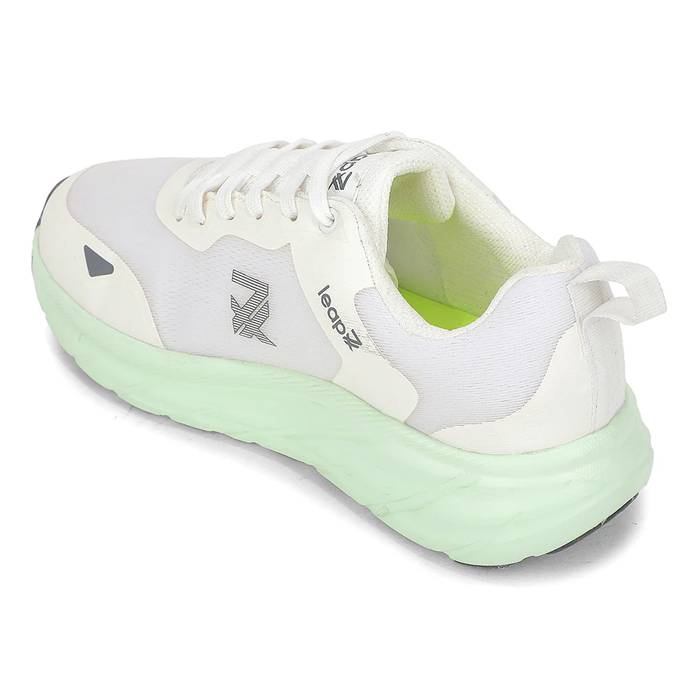 Leap7X FORCESTEPE White Sports Lacing Running Shoes for Men by Liberty - Image 5