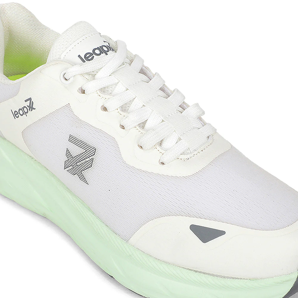 Leap7X FORCESTEPE White Sports Lacing Running Shoes for Men by Liberty - Image 7