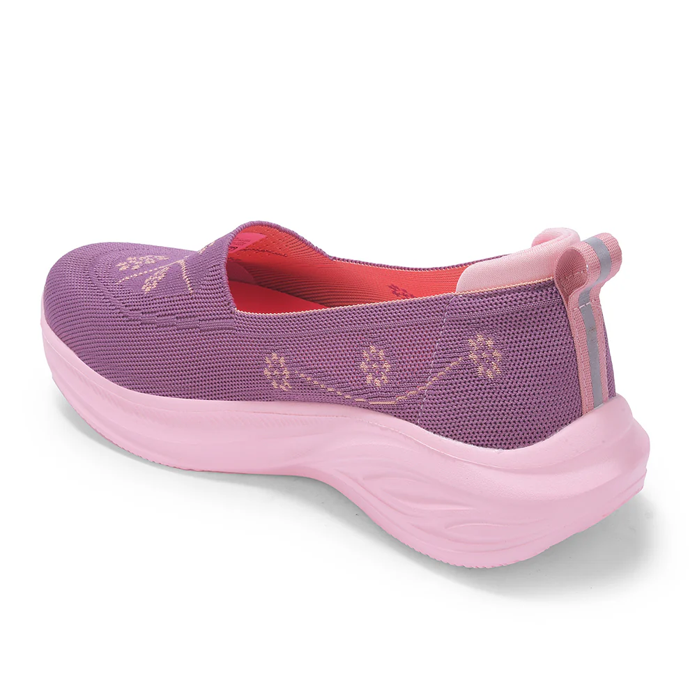 LEAP7X GLOWSTAR-E Peach Sports Non lacing Walking shoes for Women by Liberty - Image 5