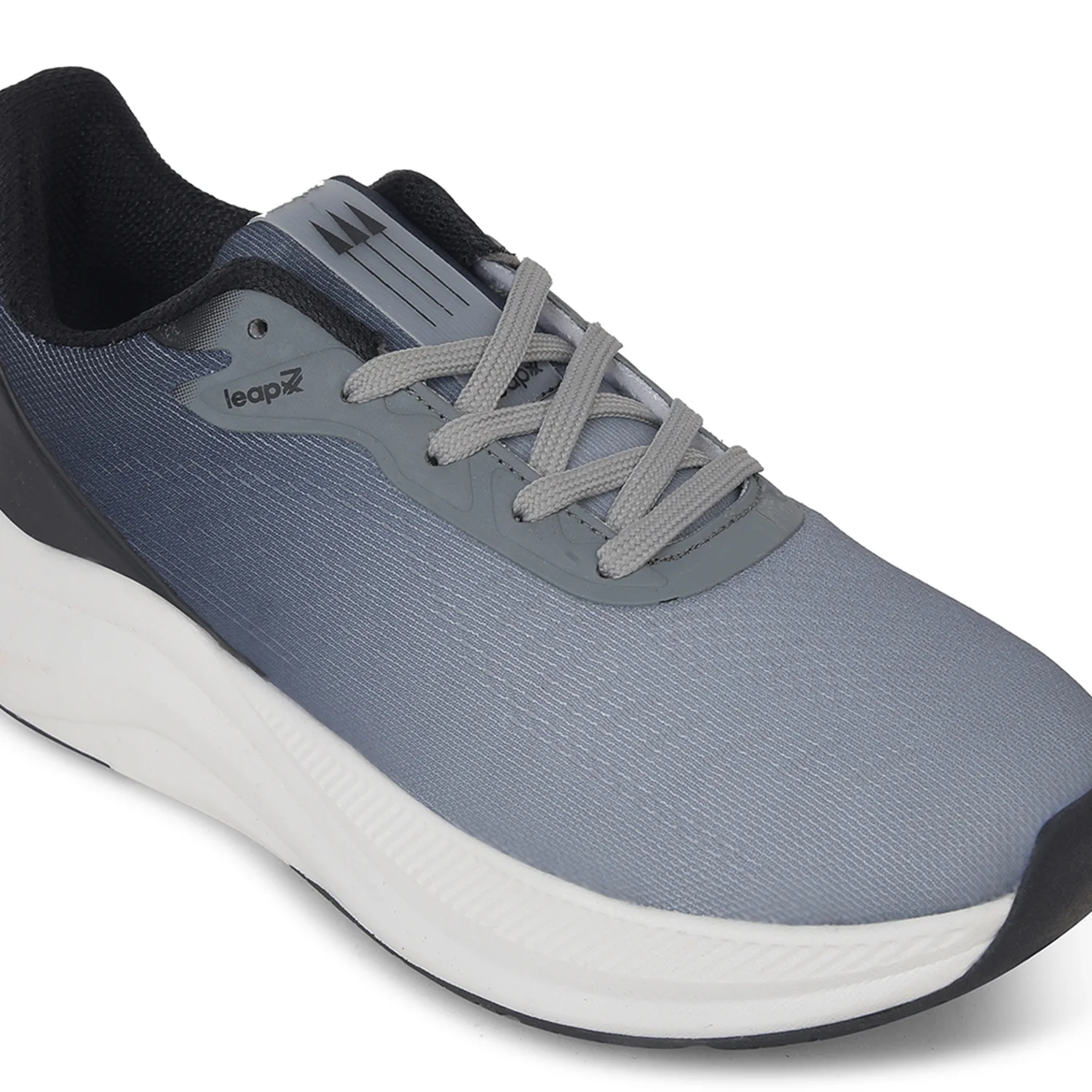 Leap7x Grey Sports Lacing Running Shoes For Men EVERSTAR1E By Liberty - Image 5