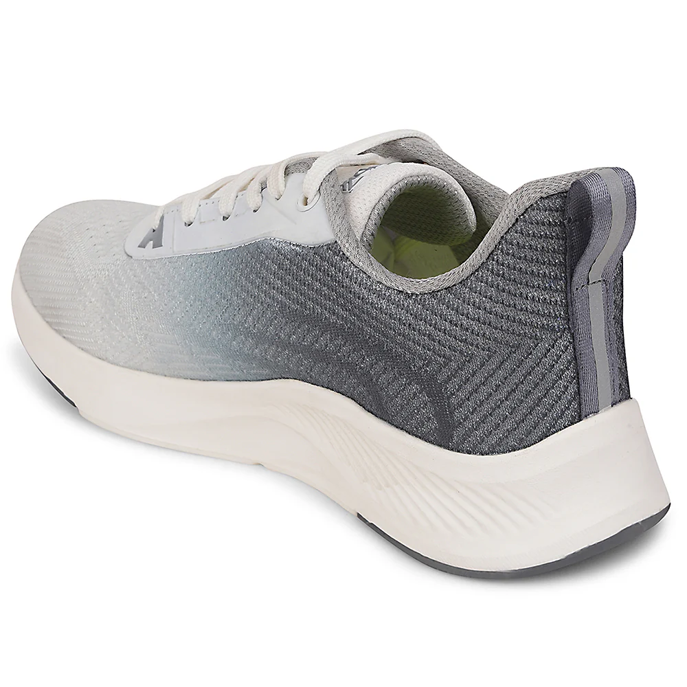 Leap7x Grey Sports Lacing Running Shoes For Men FLYOD By Liberty - Image 4