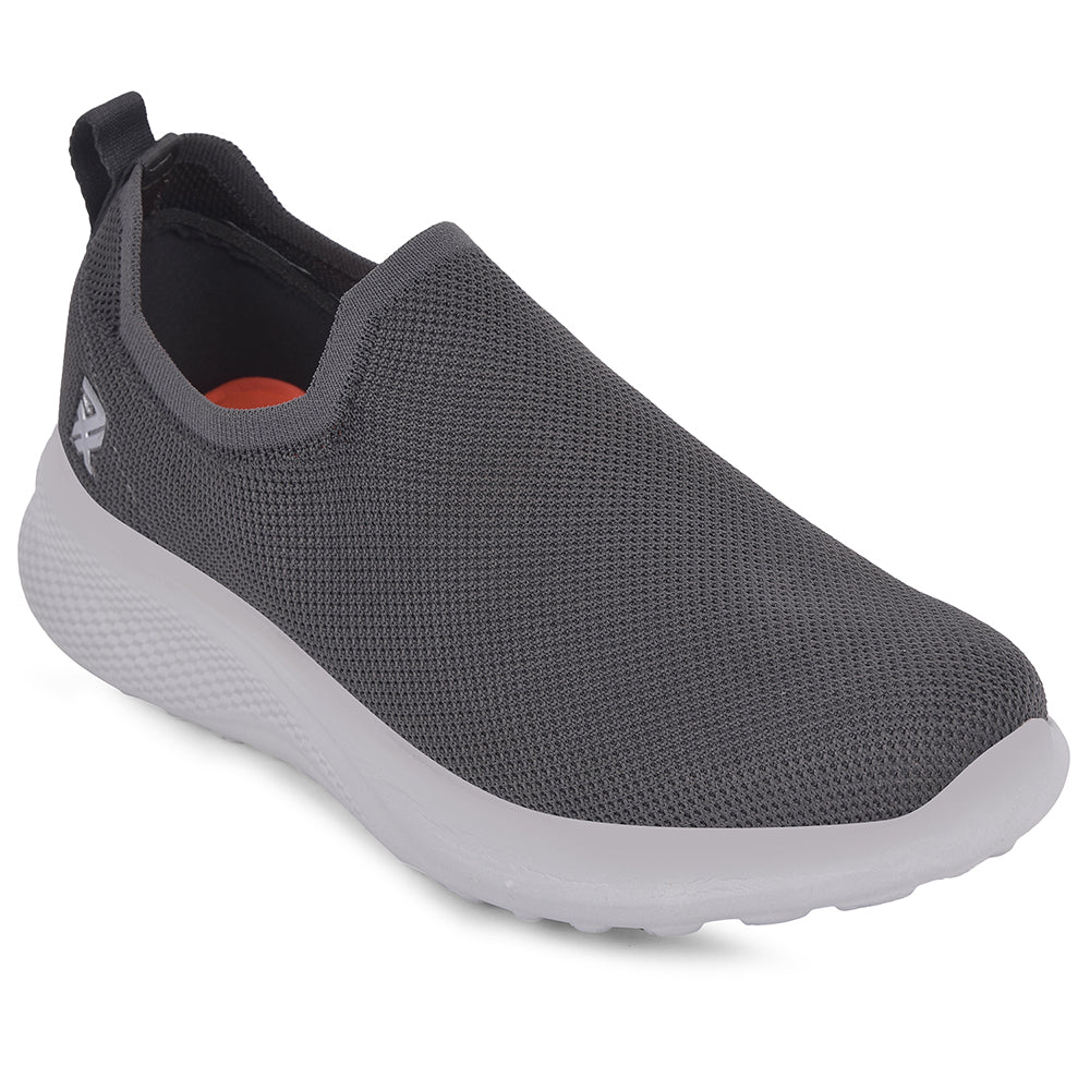 Leap7x Grey Sports Non Lacing Walking Shoes For Men GHD-89E By Liberty