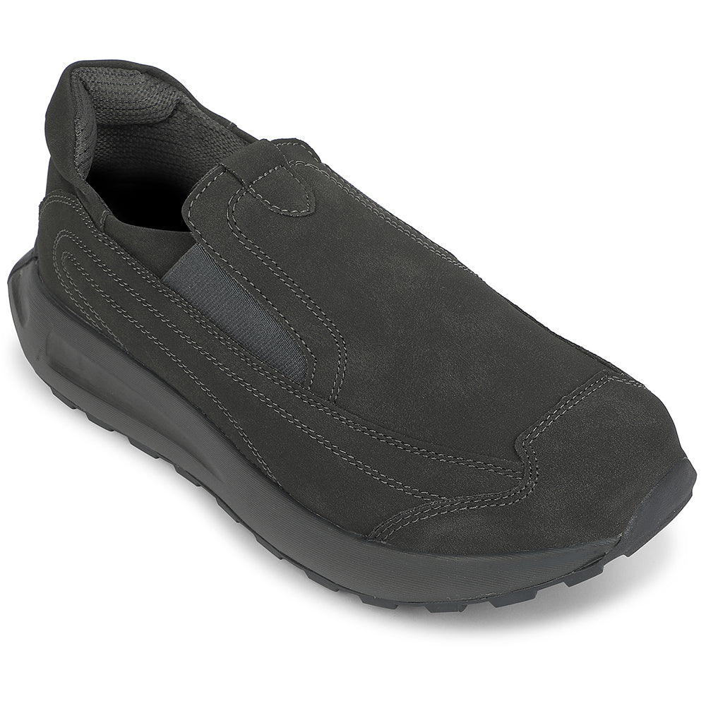 LEAP7X Grey Sports Non Lacing Walking Shoes for Men GOLA-26D by Liberty