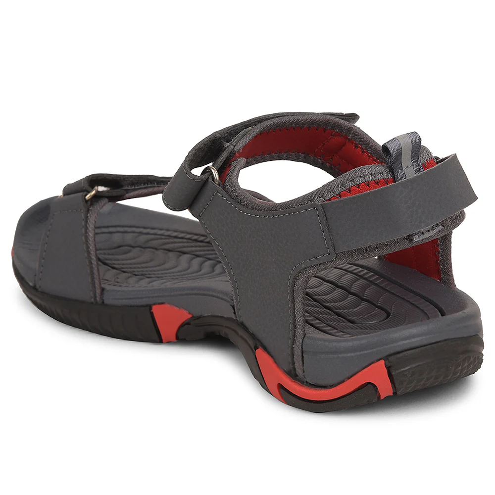 Leap7x Grey Sporty Casual Sandal For Men BLAIR-13 By Liberty - Image 5