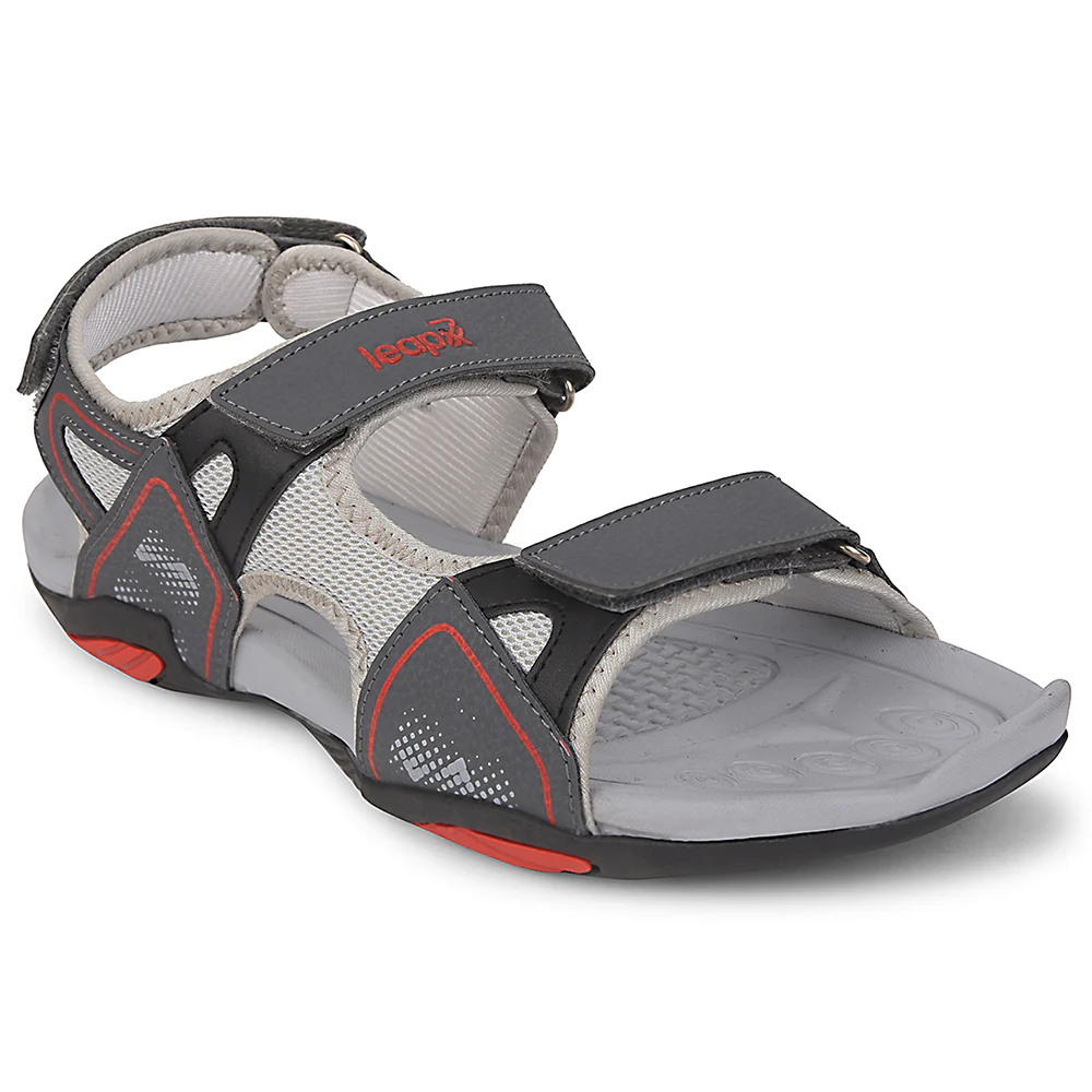 Leap7x Grey Sporty Casual Sandal For Men XYLO-M15 By Liberty