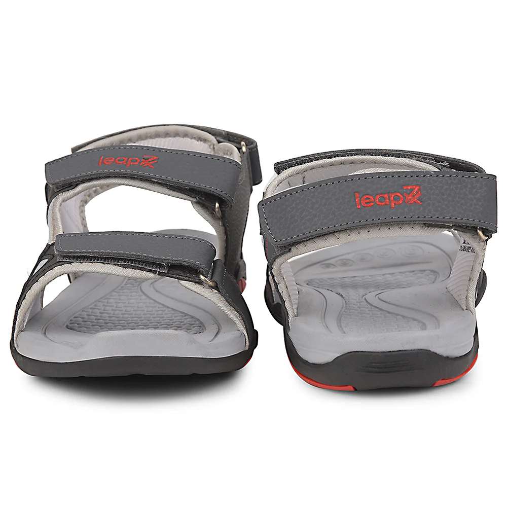 Leap7x Grey Sporty Casual Sandal For Men XYLO-M15 By Liberty - Image 6
