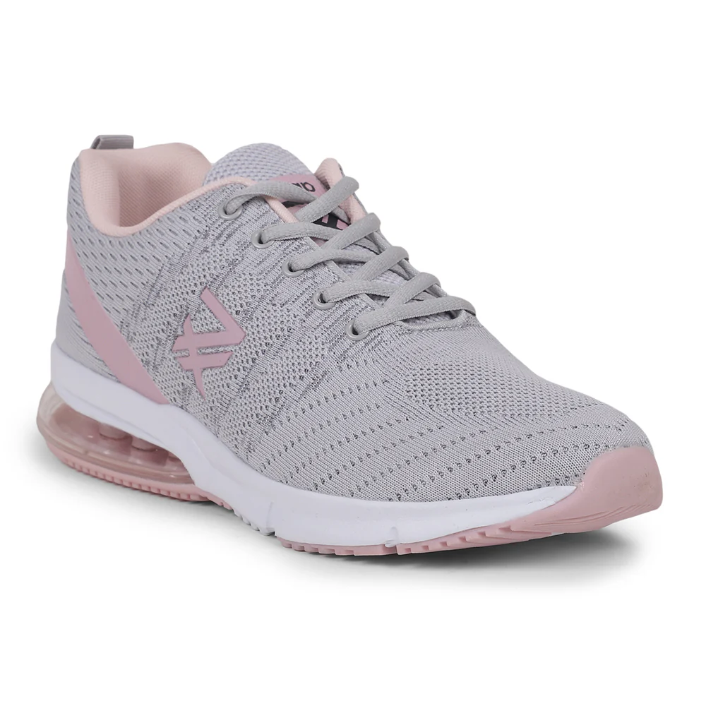 Leap7X HRP-TZ-L5 Grey Sports Lacing Running Shoes for Women by Liberty - Image 2