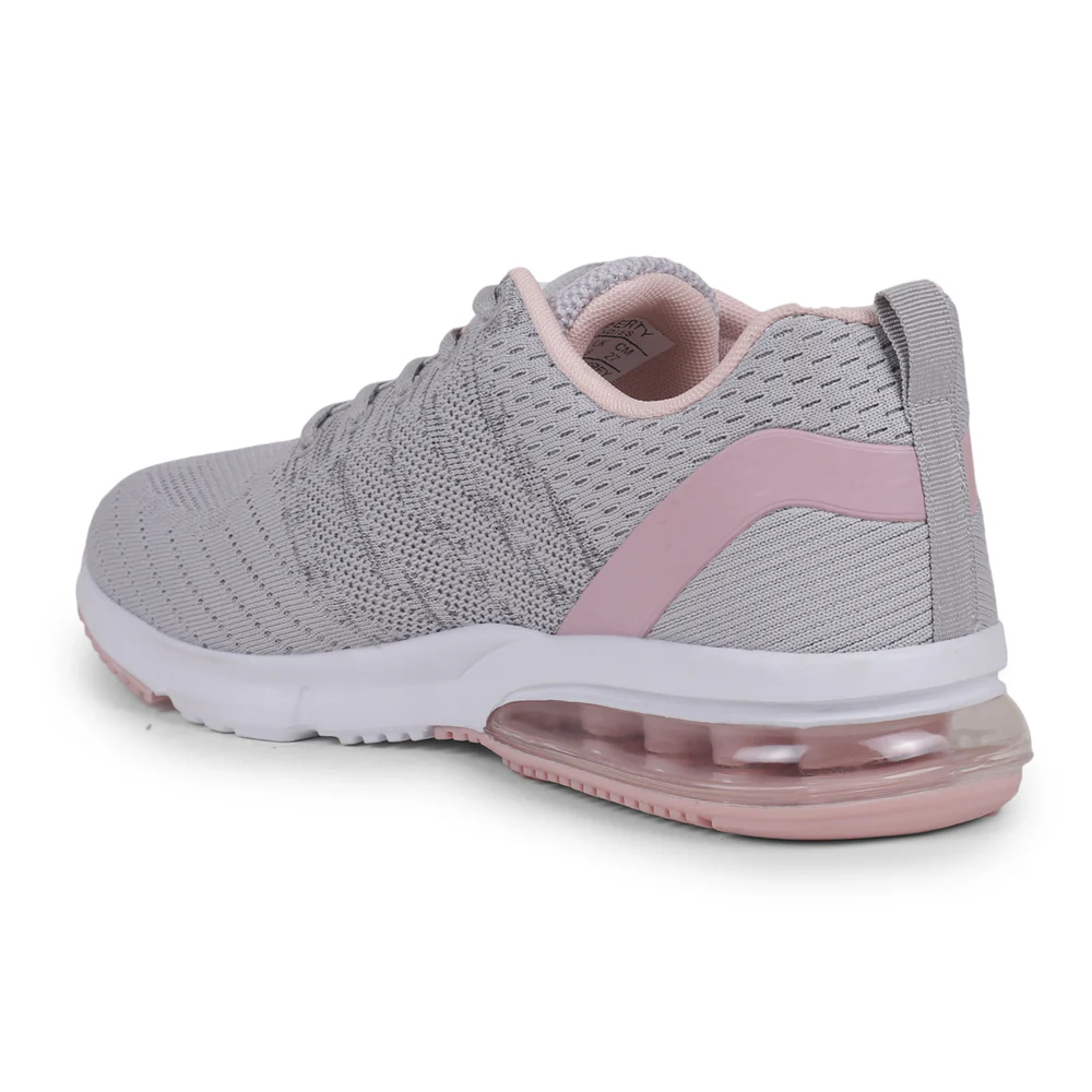 Leap7X HRP-TZ-L5 Grey Sports Lacing Running Shoes for Women by Liberty - Image 4