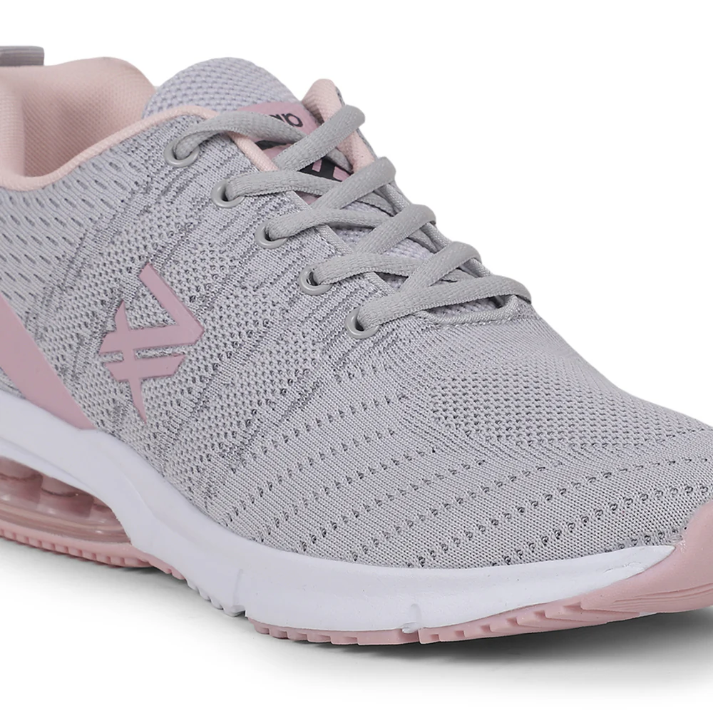 Leap7X HRP-TZ-L5 Grey Sports Lacing Running Shoes for Women by Liberty - Image 6