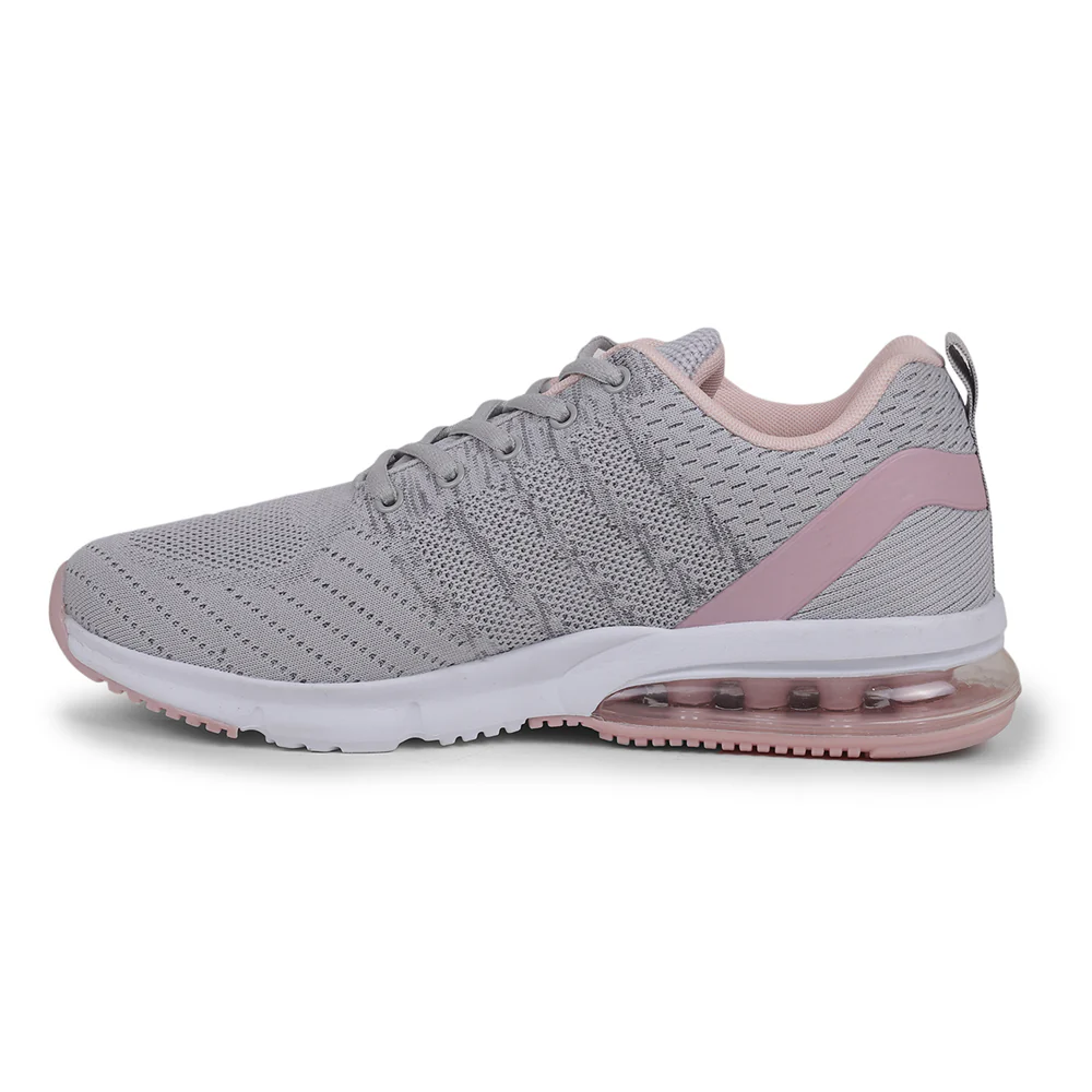 Leap7X HRP-TZ-L5 Grey Sports Lacing Running Shoes for Women by Liberty - Image 7