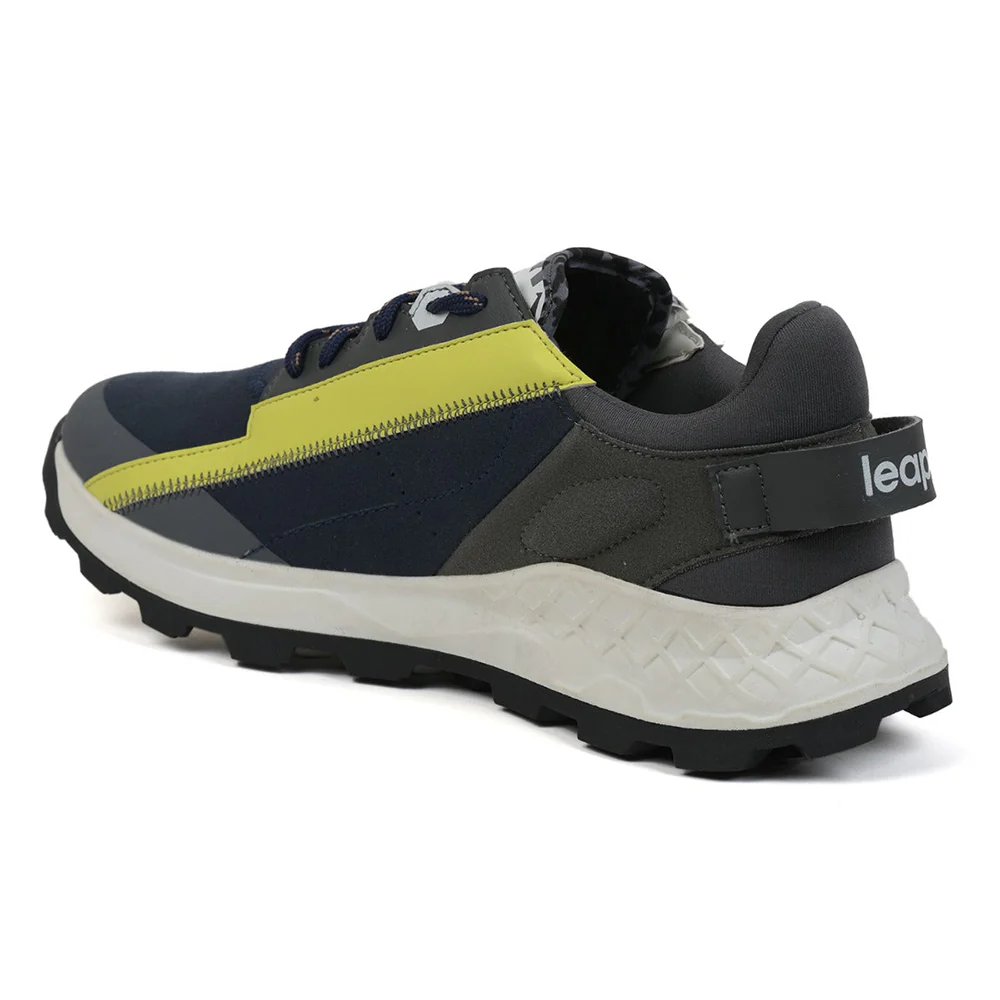 Leap7x Casual Navy Blue Lacing Shoes For Men ANGUS By Liberty - Image 5