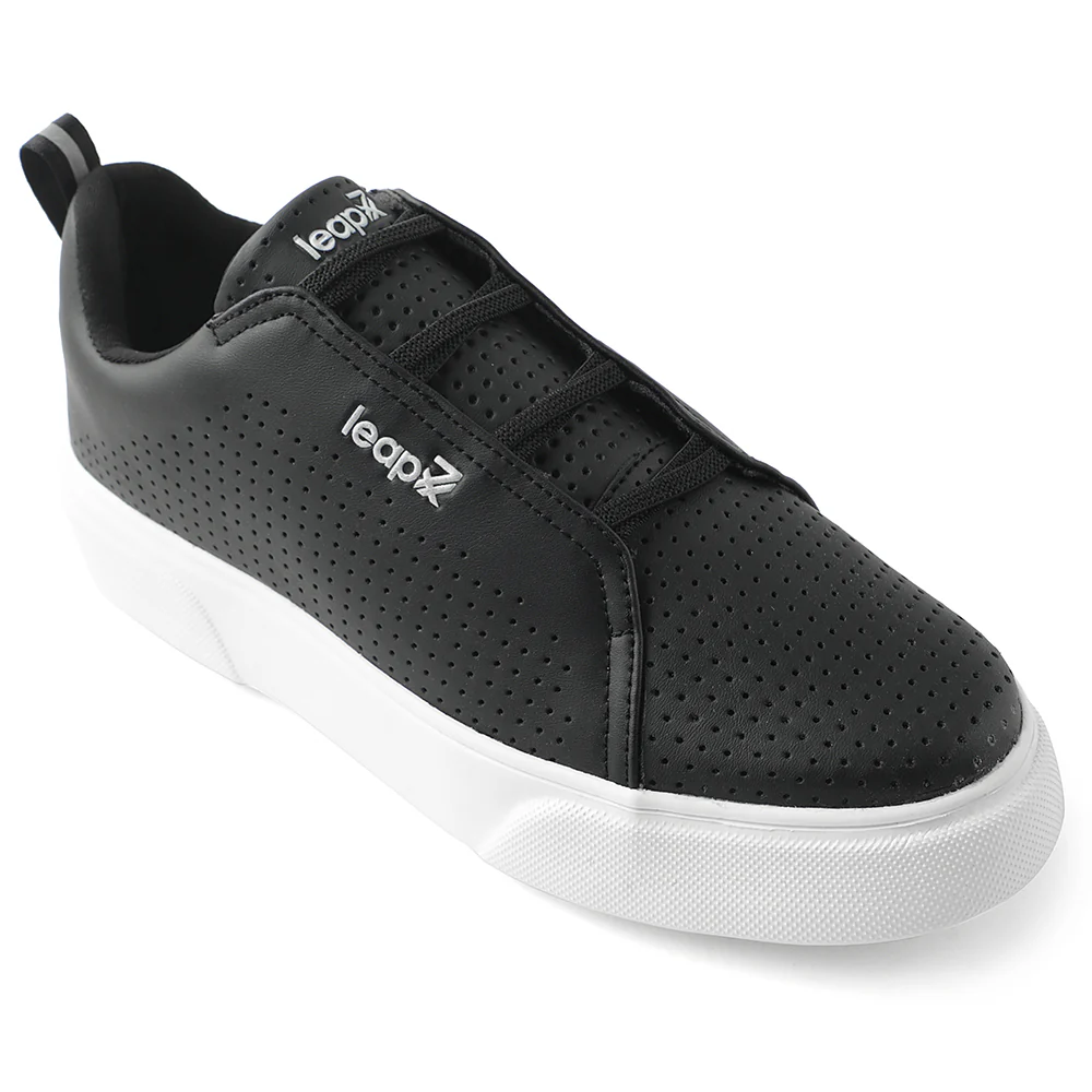 Leap7x Lacing Black Casual Sneakers For Men CROATIA-2E By Liberty