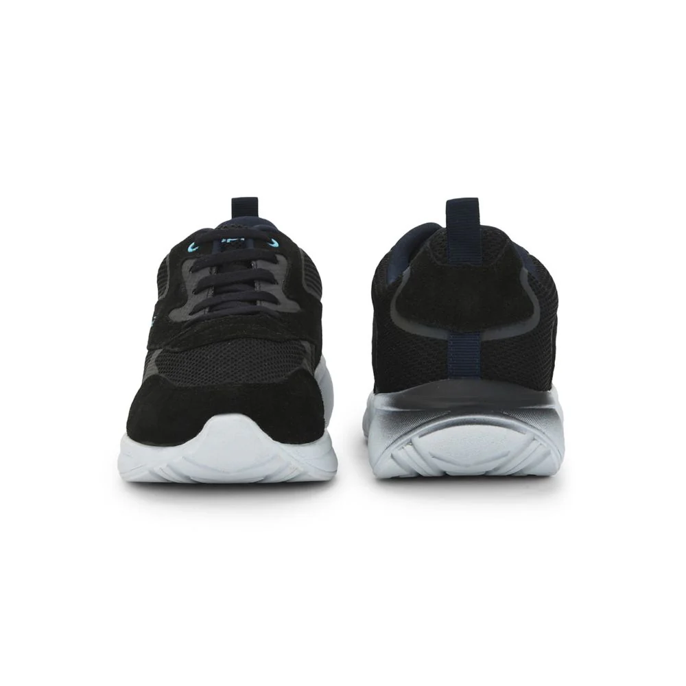 Leap7x Lacing Casual Shoes For Men (Black) ARCHER-1 By Liberty - Image 3