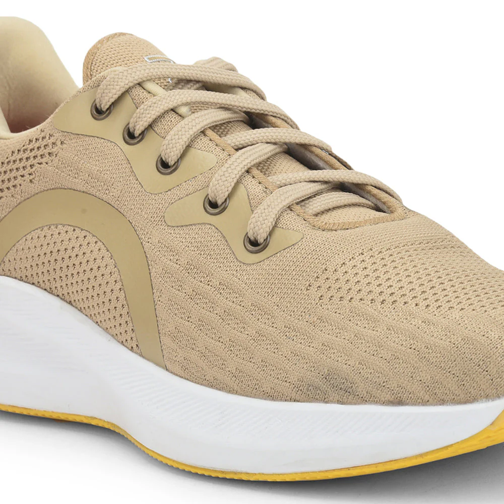 Leap7x Lacing Sports Shoes For Men (Beige) CHALANGE-2 By Liberty - Image 6