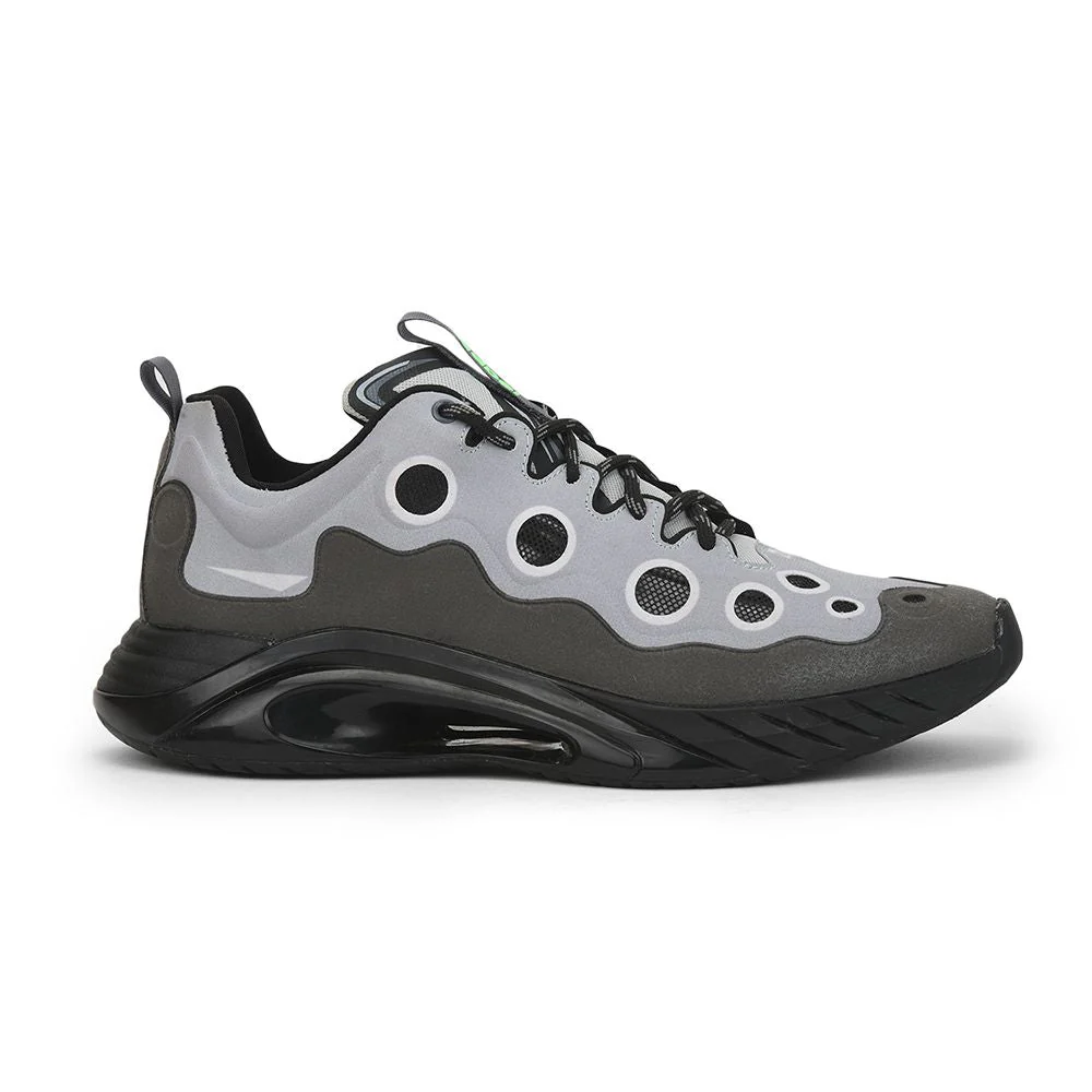 Leap7x Lacing Sports Shoes For Men (Black) DRILL By Liberty - Image 2
