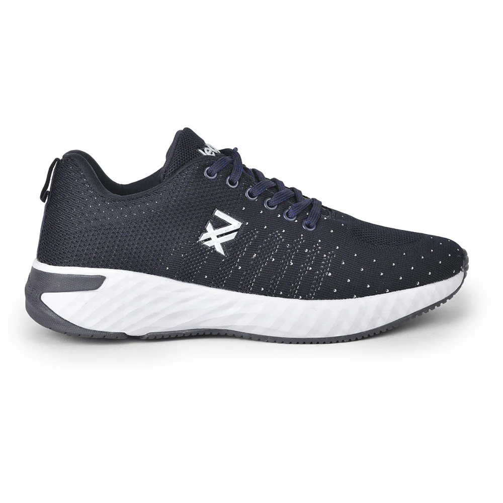 Leap7x Lacing Sports Shoes For Men (N.Blue) ASPER-3 By Liberty - Image 2