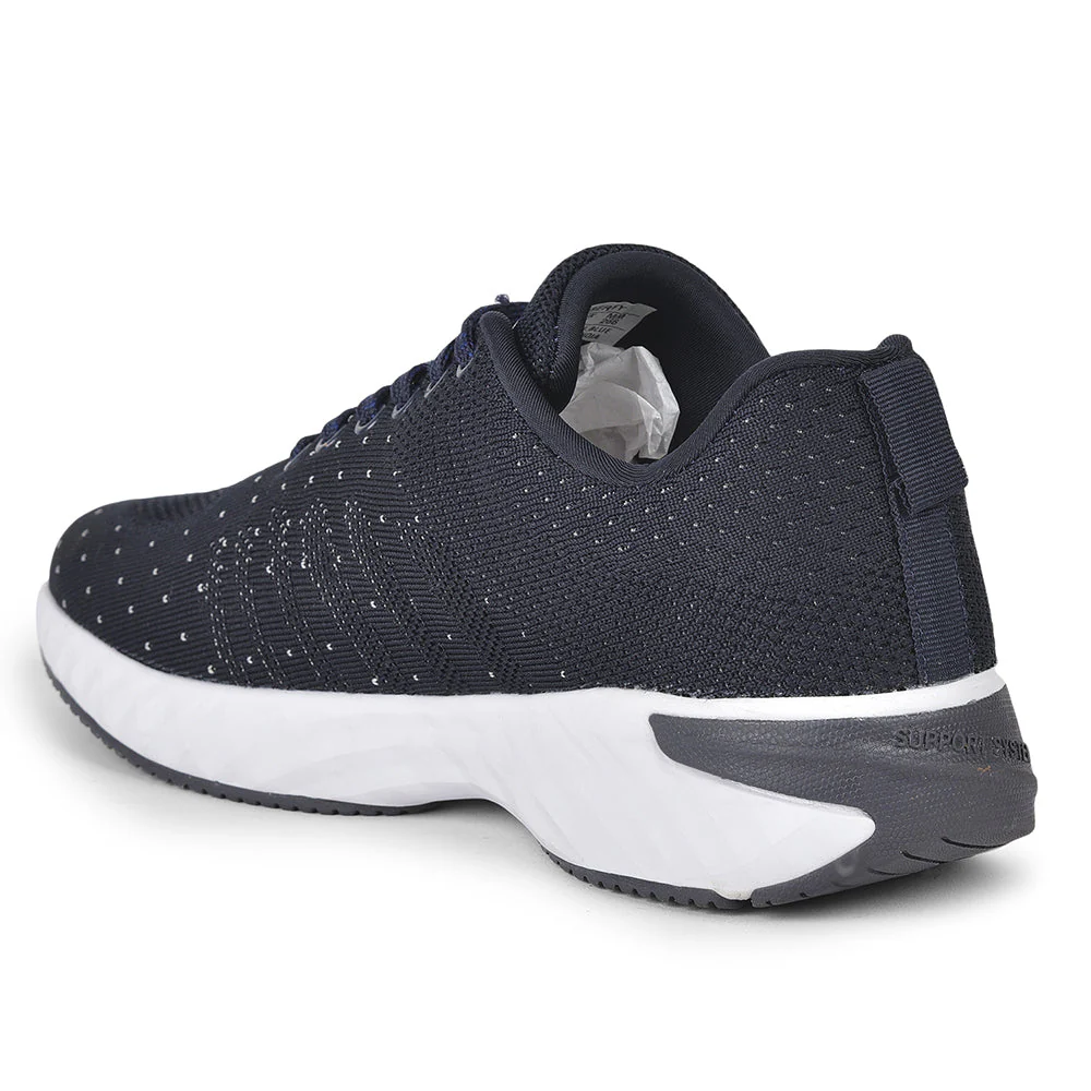 Leap7x Lacing Sports Shoes For Men (N.Blue) ASPER-3 By Liberty - Image 4