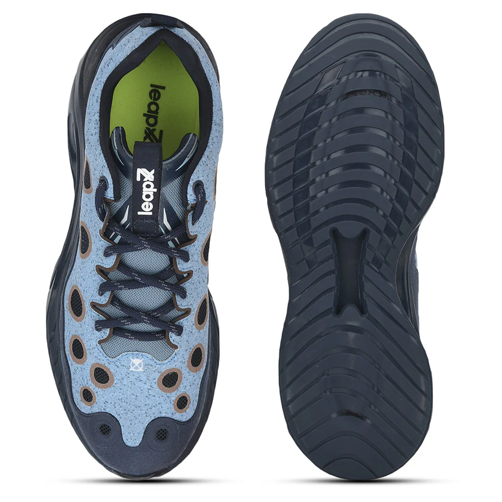 Leap7x Lacing Sports Shoes For Men (N.BLUE) DRILL By Liberty - Image 5