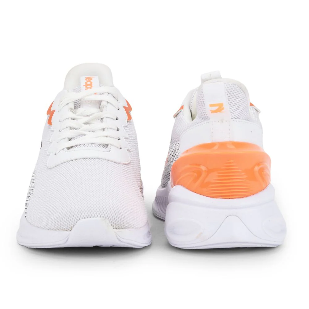 Leap7x Lacing Sports Shoes For Men (White) Ronald By Liberty - Image 6