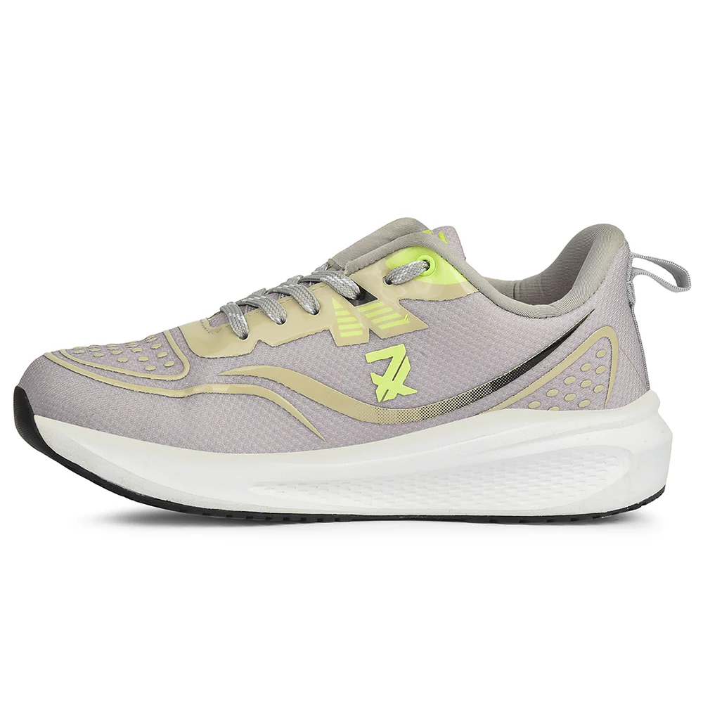 Leap7x Light Grey Sports Lacing Running Shoes For Men GHD-29 By Liberty - Image 3