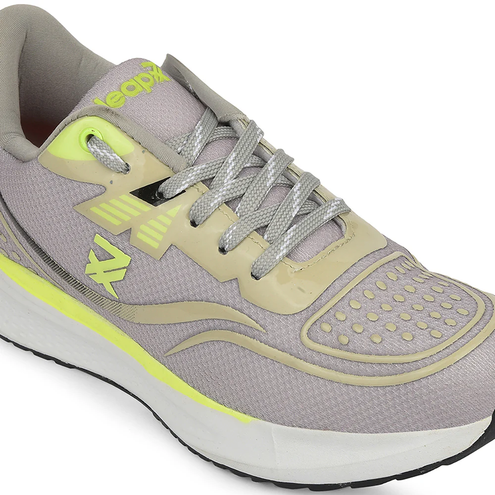 Leap7x Light Grey Sports Lacing Running Shoes For Men GHD-29 By Liberty - Image 5