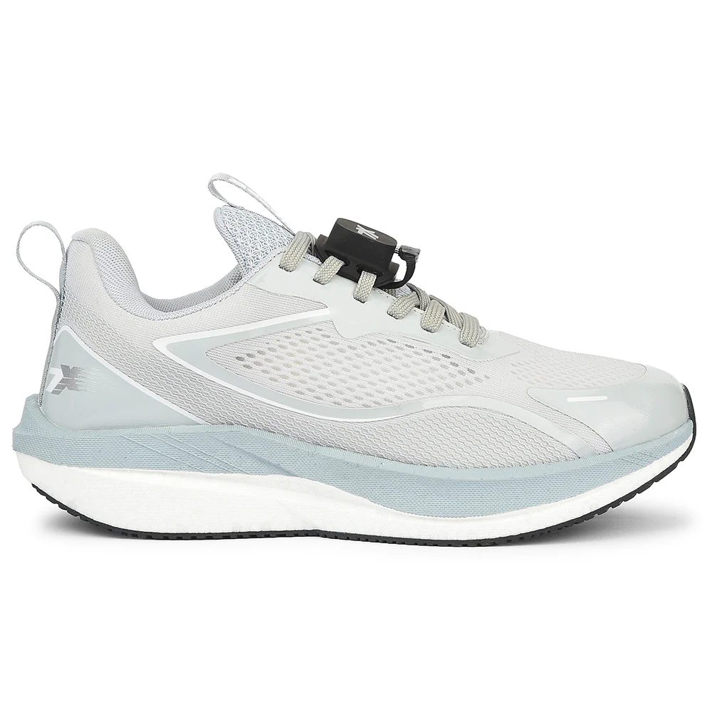 Leap7x Light Grey Sports Lacing Running Shoes For Men XLM-06MS By Liberty - Image 2