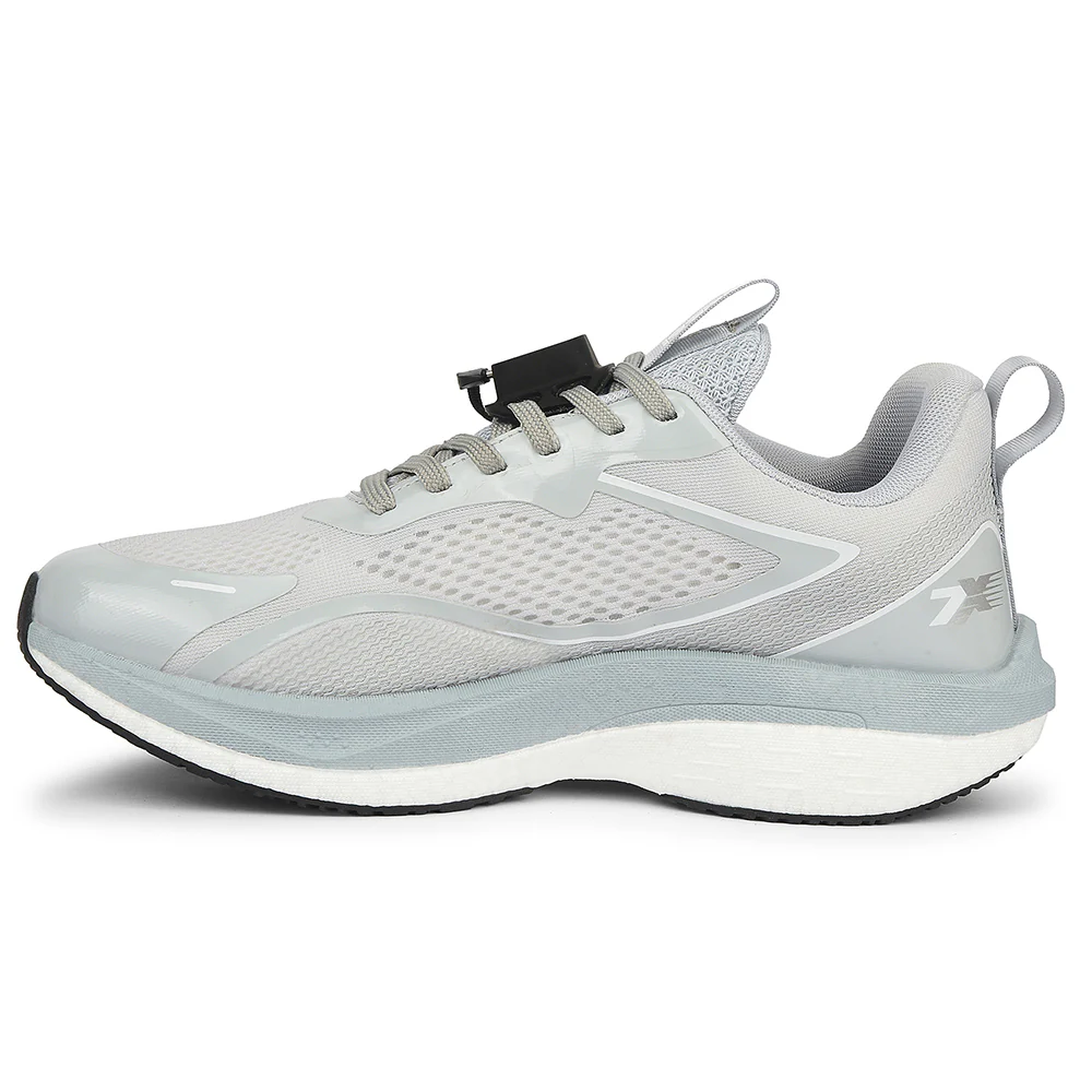 Leap7x Light Grey Sports Lacing Running Shoes For Men XLM-06MS By Liberty - Image 3