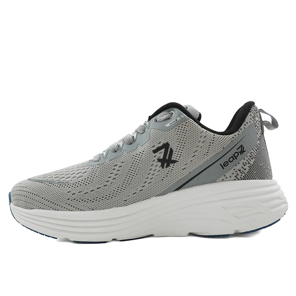 Leap7x Light Grey Sports Running Shoes For Men GHD-41 By Liberty - Image 3