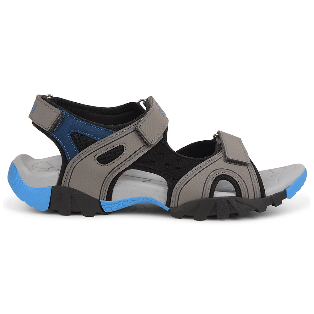 Leap7x Light Grey Sporty Casual Sandal For Men ALBANIA-2 By Liberty - Image 2