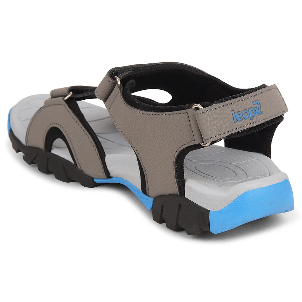 Leap7x Light Grey Sporty Casual Sandal For Men ALBANIA-2 By Liberty - Image 4