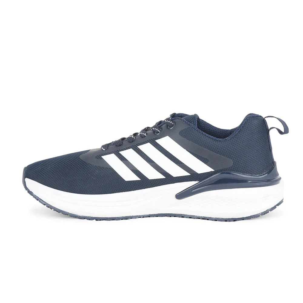 Leap7x Navy Blue Sports Lacing Running Shoes For Men CAPSICO-1 By Liberty - Image 3
