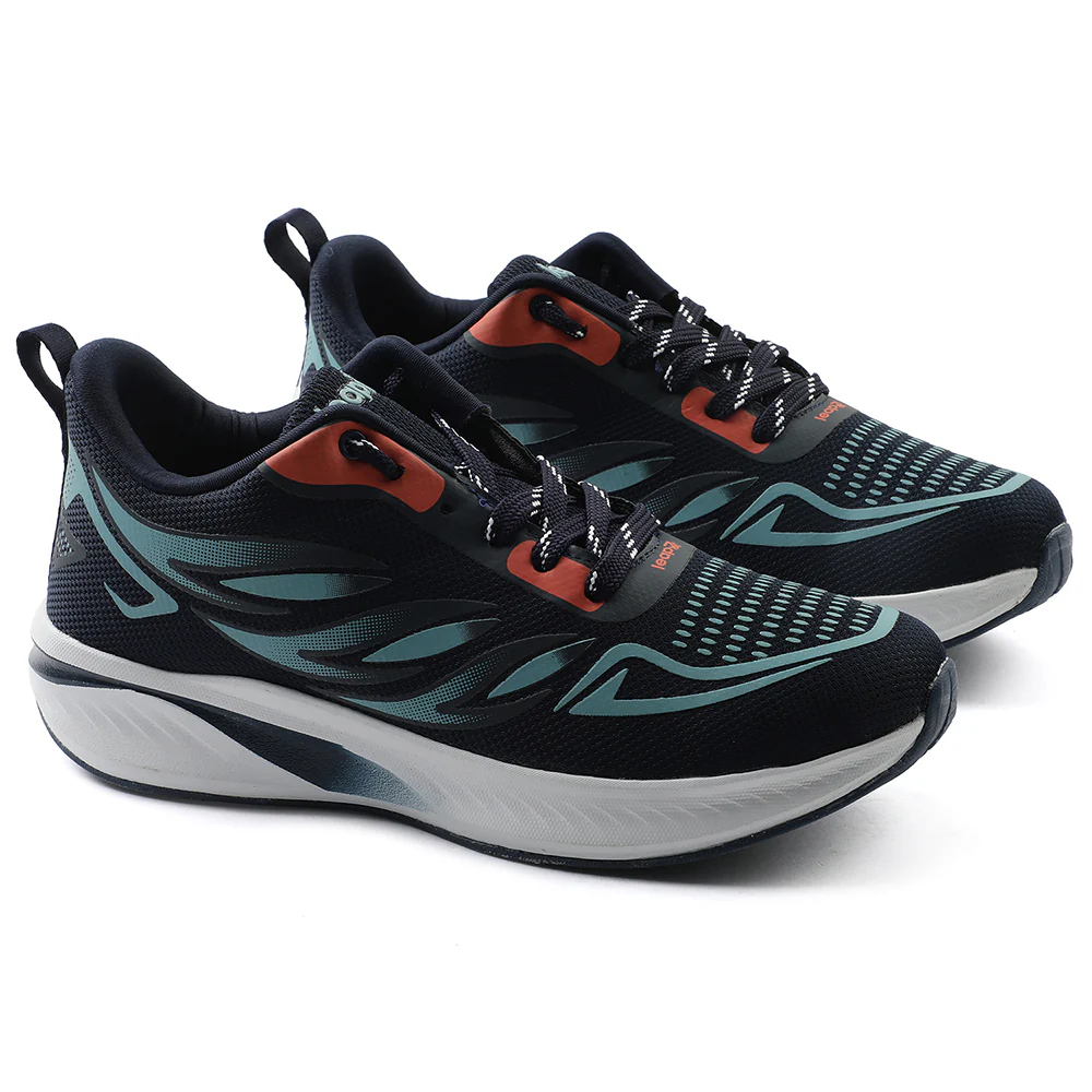 Leap7x Navy Blue Sports Lacing Running Shoes For Men CASIO By Liberty - Image 5