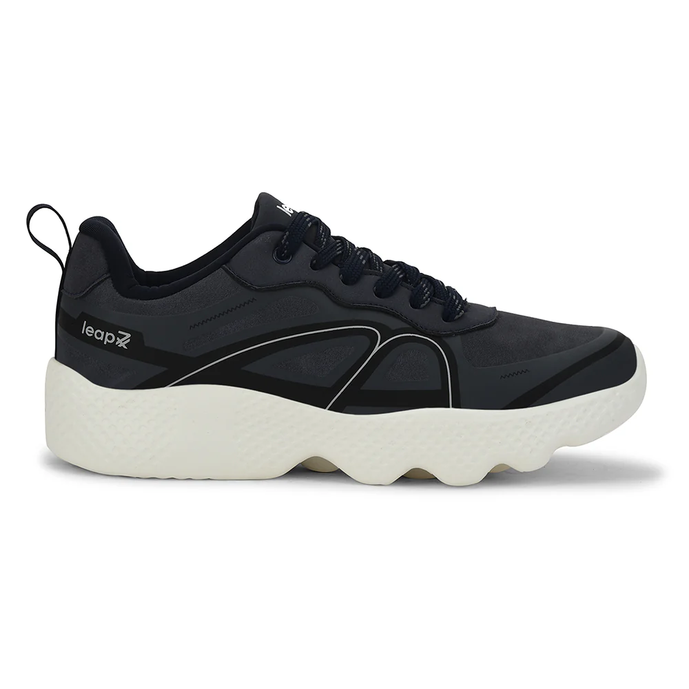 Leap7x Navy Blue Sports Lacing Running Shoes For Men WATSON-1E By Liberty - Image 2