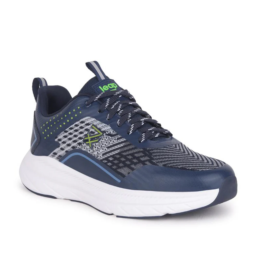 Leap7x Navy Blue Sports Lacing Running Shoes ROMANIA By Liberty