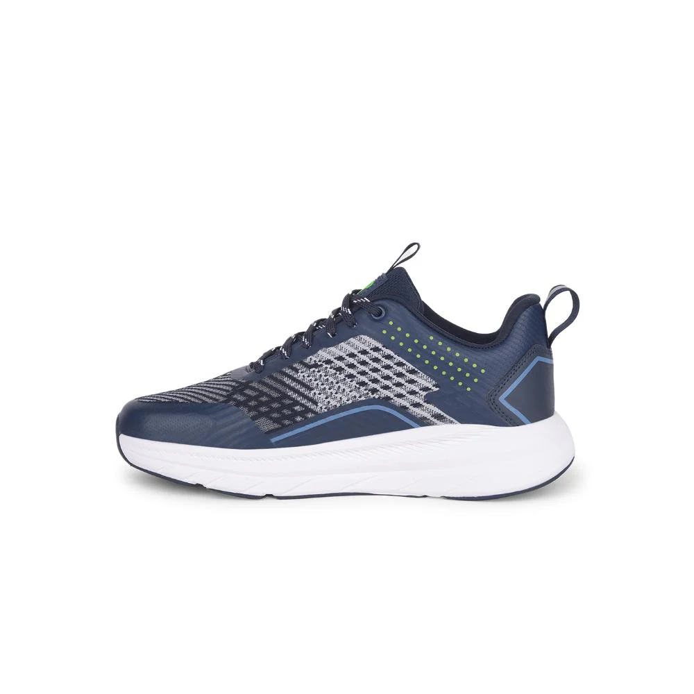 Leap7x Navy Blue Sports Lacing Running Shoes ROMANIA By Liberty - Image 3